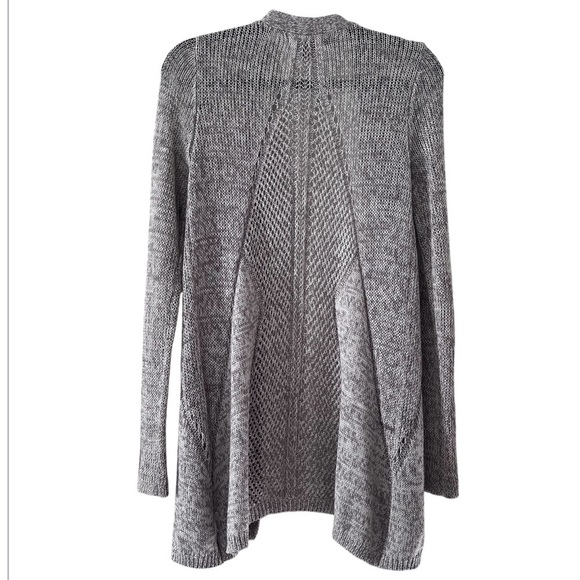 EUC Tahari Linen Blend Open Knit Cardigan in Gray size Large - Picture 2 of 9